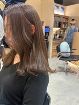 ヒビヲ(HIBIO)&nbsp;ブラウンカラーミルクティーベージュブリーチなしダブルカラー