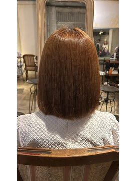 髪質改善と縮毛矯正の専門店 サンティエ(scintiller) 弱酸性縮毛矯正×ボブ