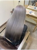 ハイトーン 10代 20代 ブリーチ ダブルカラー シルバー グレー 