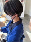 丸みがかわいいショート