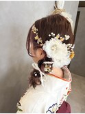 卒業式/袴ヘアセット/サイド編みおろし