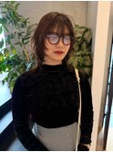 ◎韓国ヘアー顔周りレイヤーおくれ毛ミディアム前髪新潟長岡宮関
