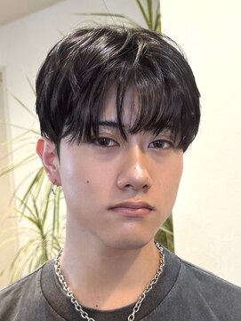 ノラキチジョウジ(NORA KICHIJOJI) 韓国ヘアメンズシースルーマッシュダウンパーマフェザーショート