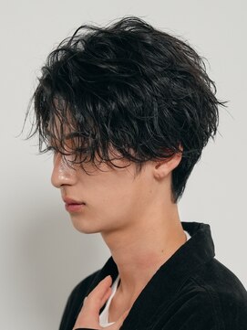 テン 心斎橋(tenn.) 心斎橋フェザーパーマフェザーショートセンターパート20代緩め