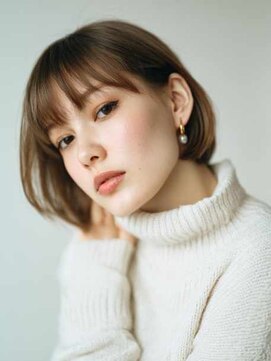 シェル 立川(shell) くびレイヤーエモージュグレージュカラーくびれショート【立川】