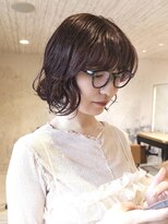 ボコカ(bococa)&nbsp;【macana指名】暖色ゆるめパーマウェーブボブピンク登戸