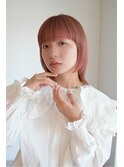 20代30代40代◎似合わせサーモンピンクミディ