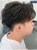 奈良men'sフェザーパーマフェザーショート