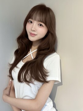 マインバイアフロートギンザ(MYNE by AFLOAT GINZA) レイヤーカット/顔周りカット/前髪カット/チョコベージュ