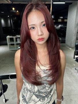 ザシェノンウメダ(THA CHAINON UMEDA) 心斎橋/着物ヘア/大人ガーリー/ダークアッシュ/似合わせカット