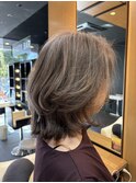 外ハネミディアムレイヤー/４０代、５０代