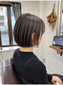 丸みのある自然なボブスタイルにハイライト柔らかさアップ!!