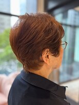 サロンイクエヤマザキ 文京(SALON IKUE YAMAZAKI)&nbsp;毛流れショートカットスタイル～パーマで立ち上がりをつけて