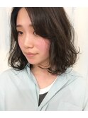 ミディアムパーマスタイル