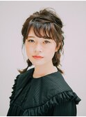ルーズなねじり編み込みツインテールARKS上大岡