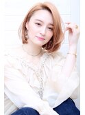 [OCEAN Hair&Life藤原純] 大人フェミニンボブ×ベージュカラー☆