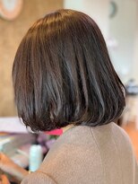 アークスヘアー&nbsp;大人かわいい☆透明感カラー×ひし形ワンカールボブ