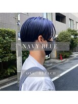 ナナシ(nanac)&nbsp;ネイバーブルー　ブリーチ1、2回　退色シルバー