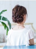 編み込みヘアセット◎20代30代40代