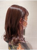 インナーカラーがポイント◎ミディアムヘア