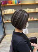 西宮/髪質改善/縮毛矯正/ハイライト/インナーカラー/ショート