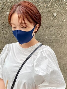 フランチェスカ(Francesca) オレンジピンクブラウン/くびれショート/カシスピンクも◎