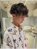 波巻きパーマ
