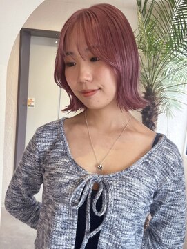 ココテラス(coco terrace) ピンクカラー/ブリーチ/髪質改善/韓国風/前髪カット