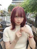 リアイス(Re:ICE) チェリーレッドくびれミディアムウルフ