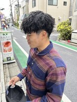 アイズ 海老名(AIZU)&nbsp;ツイストスパイラル ツイストパーマ 縦落ちパーマ マッシュ