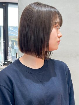 ロンドポレール 北千住(Lond polaire) 切りっぱなしボブ×美髪×ピンクブラウン