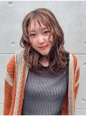 顔周りレイヤー/オレンジベージュ
