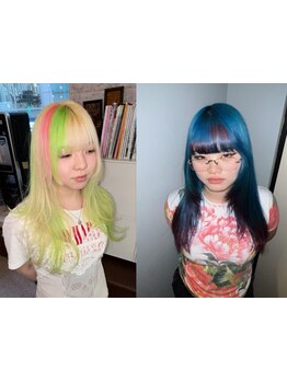 人気の韓国風カラーでおしゃれなハイトーンヘアに！大好評エフェクトブリーチでダメージレス◎