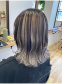 ハイライトローライト　コントラスト　ブリーチ