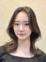 ユニコ(unico)&nbsp;韓国風/レイヤー/小顔/前髪カット/髪質改善/グレージュ/透明感