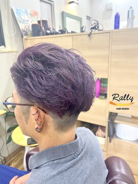 ラリー(Rally) ツーブロソフトオールバック