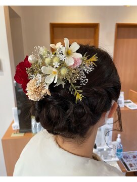 ヘアーロッジ(HAIR ROJJ) 成人式アップスタイル