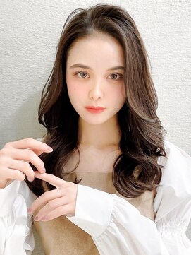 ラルユー 金山(LallYou) 後れ毛が可愛い顔周りレイヤー/ナチュラルアッシュ/顔周り