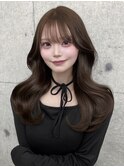 韓国くびれヘア☆透明感ショコラグレージュカラー表参道学割U24