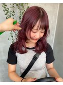 チェリーレッド　ワインレッド　カシスカラー　レイヤー　赤
