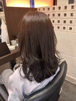 エクファ ヘア リゾート 大津 瀬田店(ex-fa hair resort)&nbsp;くびれヘア/アプリコットオレンジ/ハイライトカラー/大津/瀬田