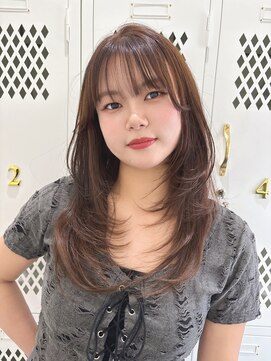 ルル 宇都宮(Loulou) レイヤースタイル×ベージュカラー