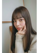 ルル(Lulu)&nbsp;オリーブベージュナチュラルストレート