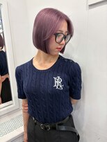 ヴィア(Via)&nbsp;10代20代30代/ラベンダーピンク／ハイトーン／ボブ／髪質改善