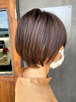 ナナ バイ ピケ(nana by pique) 骨格矯正ショートで小顔に/ マロンブラウン/マニッシュボブ/30代