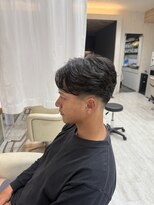 ソワン ドゥ ブレス 立花店(soin de brace) ラルクカール/メンズパーマ/刈り上げセンターパート/尼崎