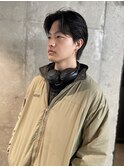 men's/顔周り/ニュアンスパーマ/韓国/センターパート/新宿
