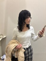 グラッド(glad) ウェット質感ミディパーマ