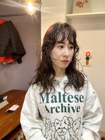 パープル(PURPLE)&nbsp;ロングパーマ/ウルフパーマ/前髪パーマ/パーマ