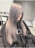 表参道/着物ヘア/ダークアッシュ/ミディアムレイヤーカット/渋谷